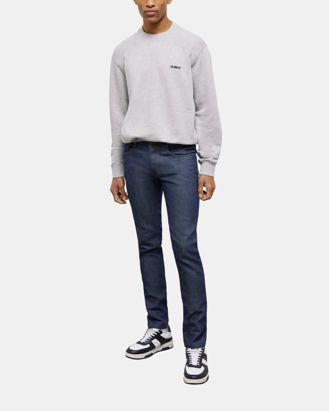 The Kooples HOMME GRIS CLAIR sweatshirt gris clair avec logo