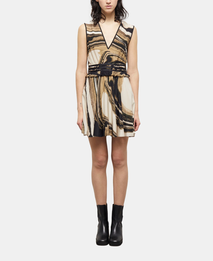 robe courte imprimée