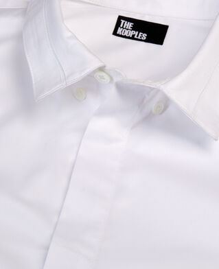 The Kooples HOMME WHITE chemise en smart twill blanche