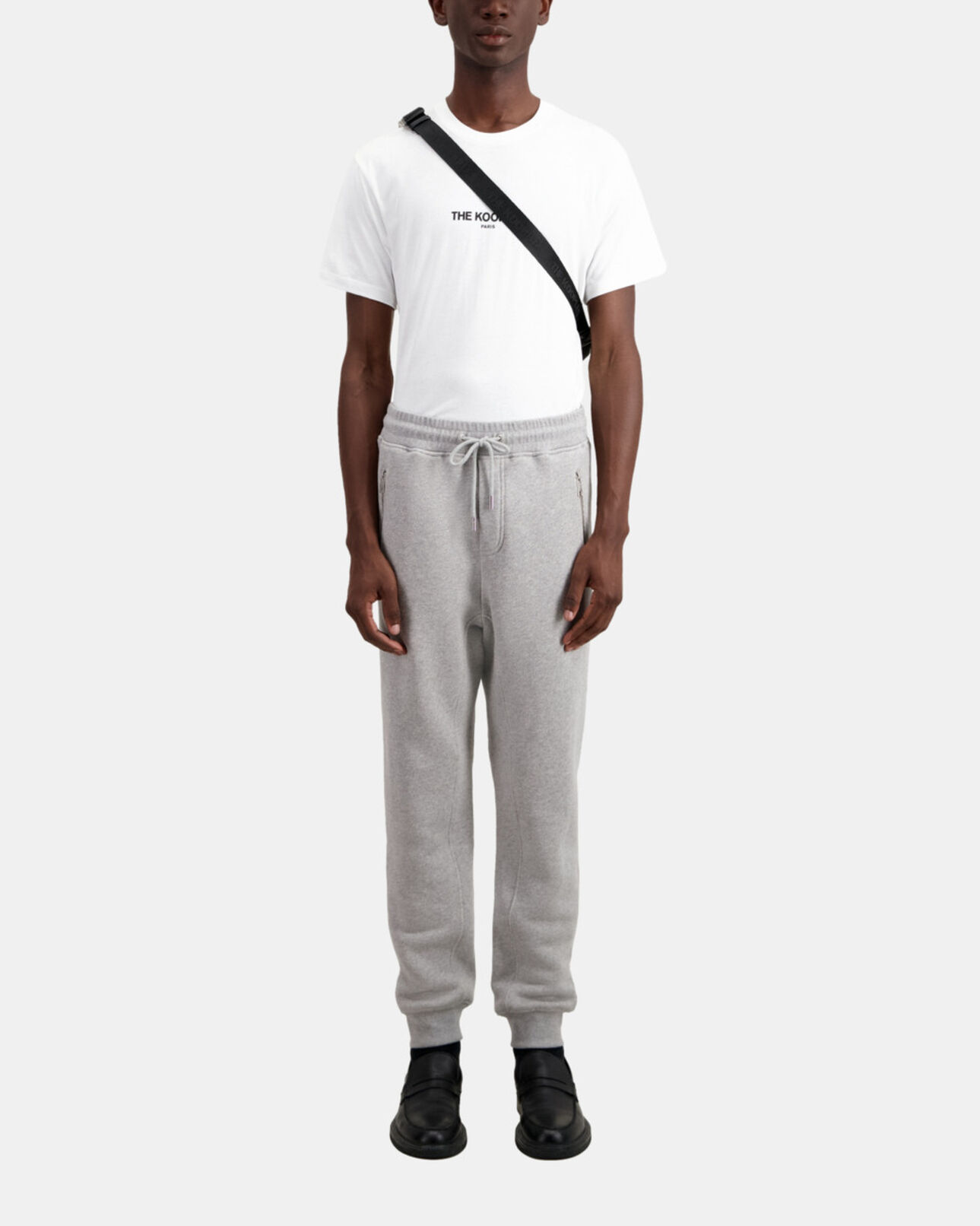 The Kooples MEN GRIS CLAIR grey tracksuit trousers