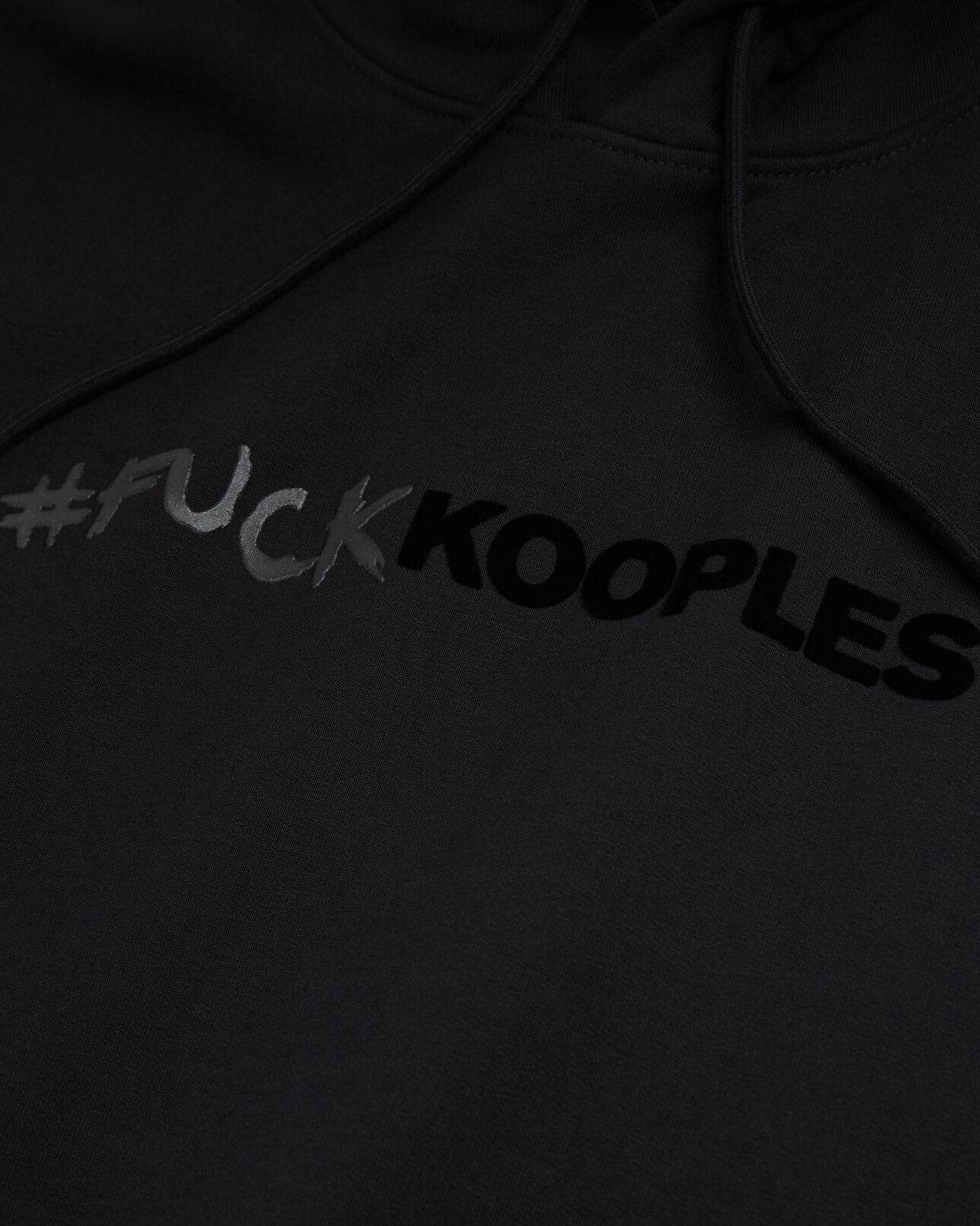 The Kooples MEN BLACK black logo hoodie