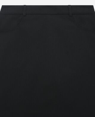 The Kooples F BLACK short skirt with black satin edges