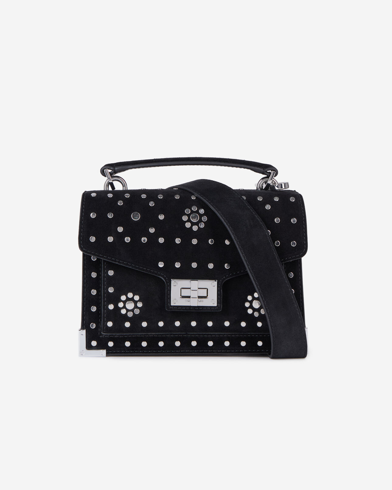 The Kooples MUJER BLACK bolso emily pequeño piel negro tachuelas