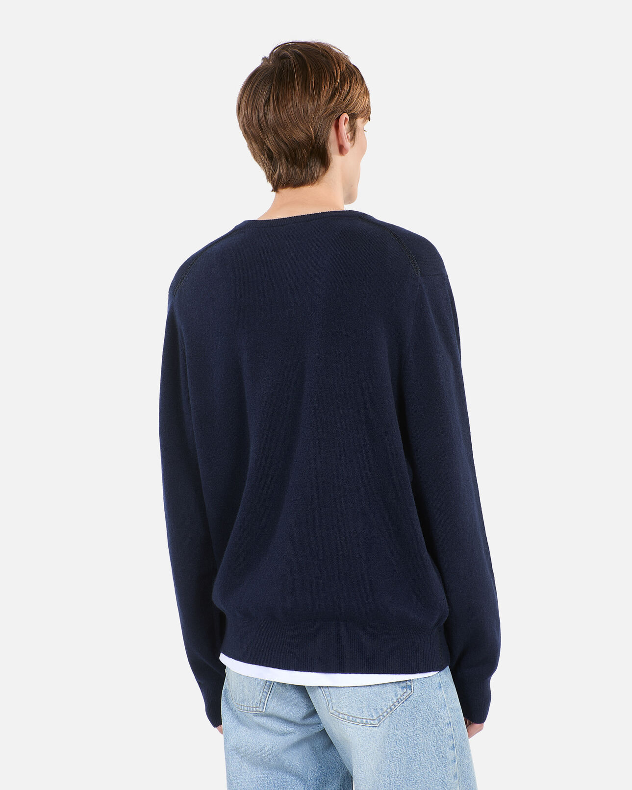 The Kooples MEN NAVY navy blue cashmere sweater