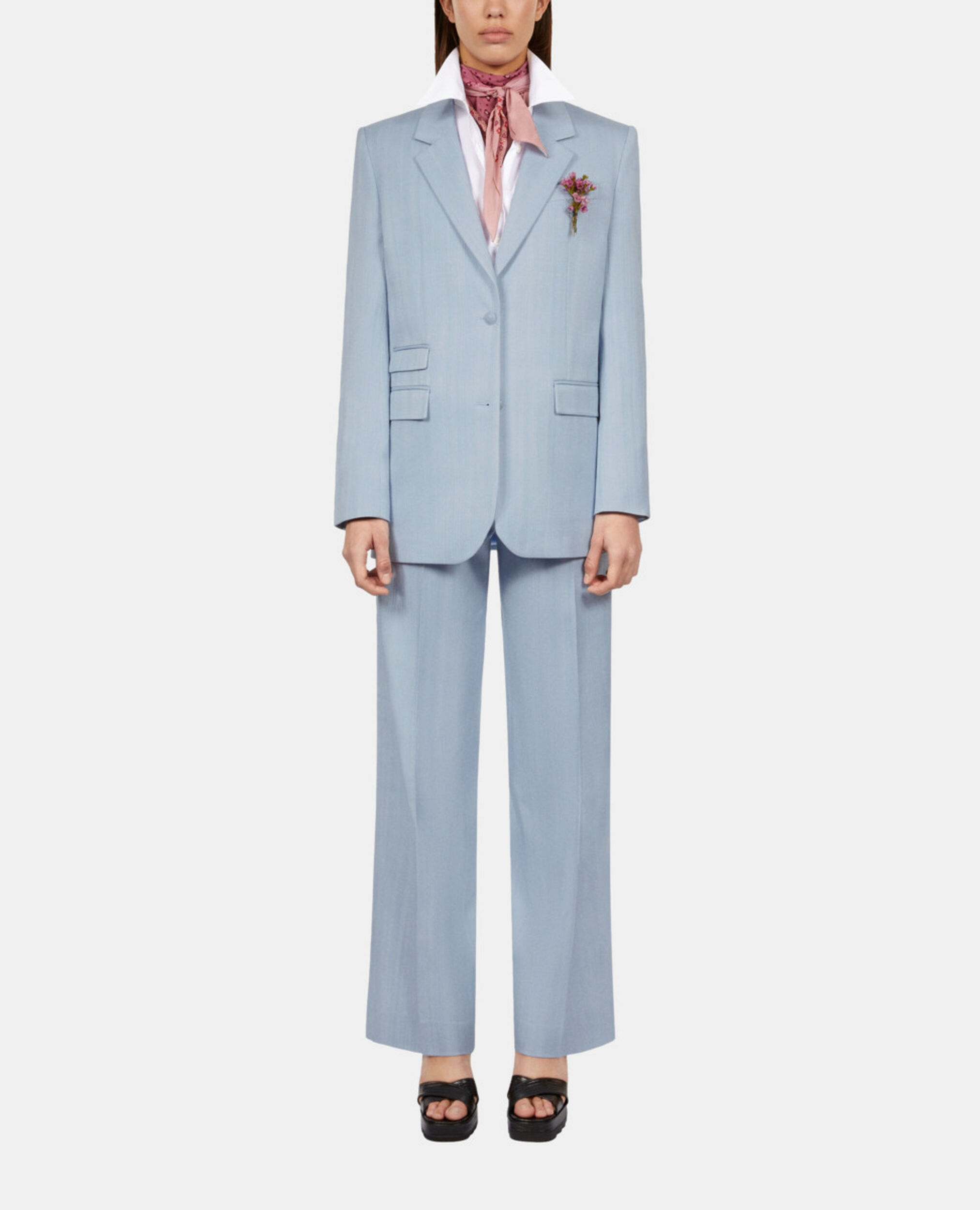 Blue suit jacket, LAVENDER, hi-res image number null