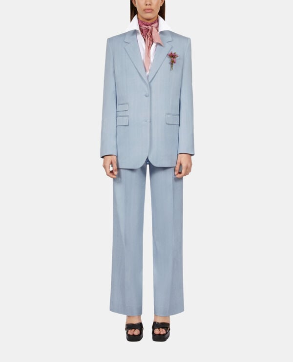 The Kooples F LAVENDER blue suit jacket