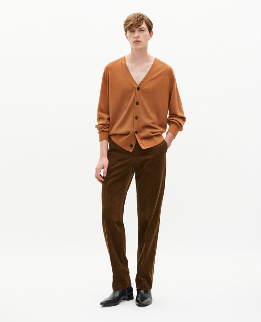 The Kooples HOMME CAMEL cardigan en laine camel