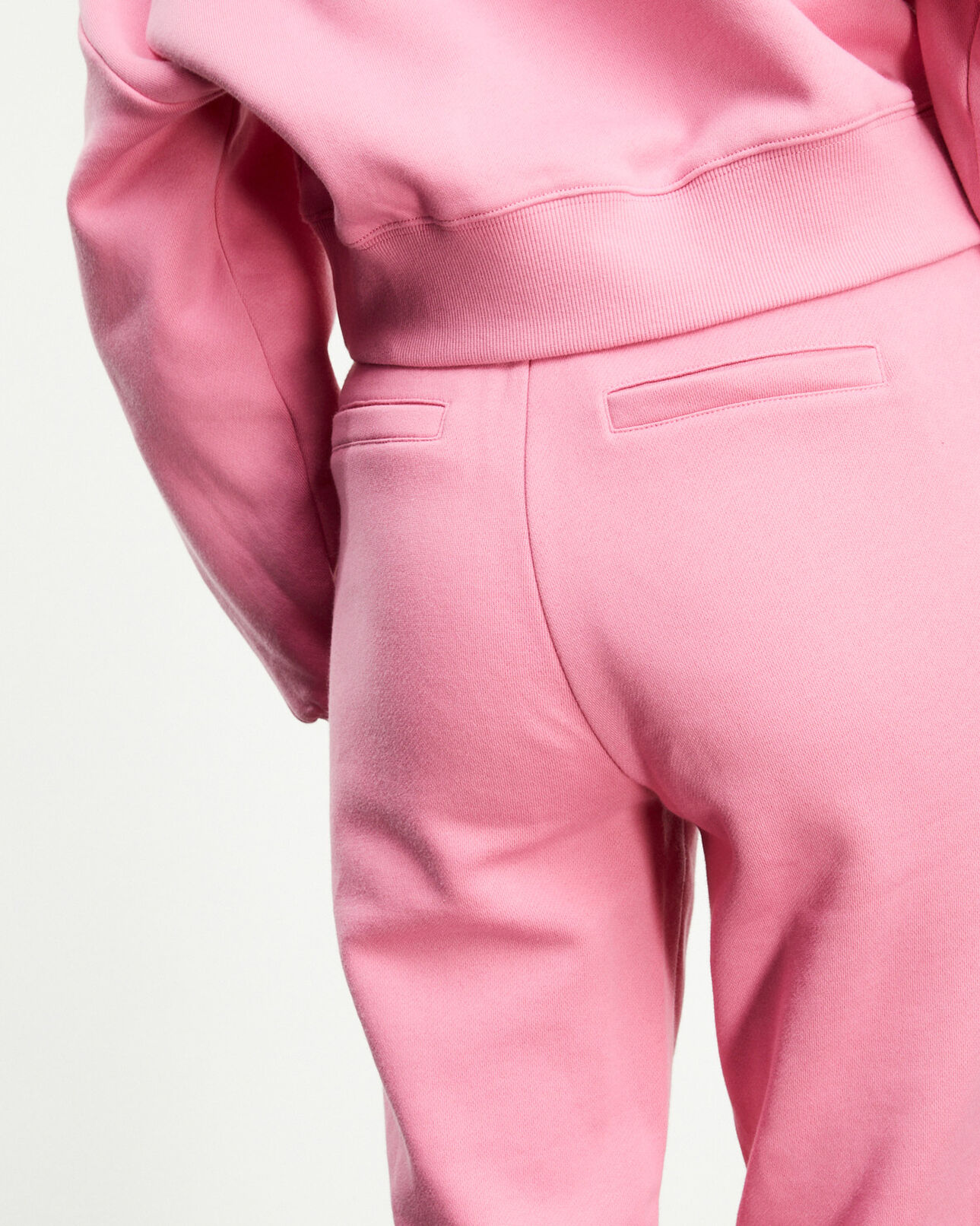 The Kooples WOMEN PINK pink joggers with printed logo