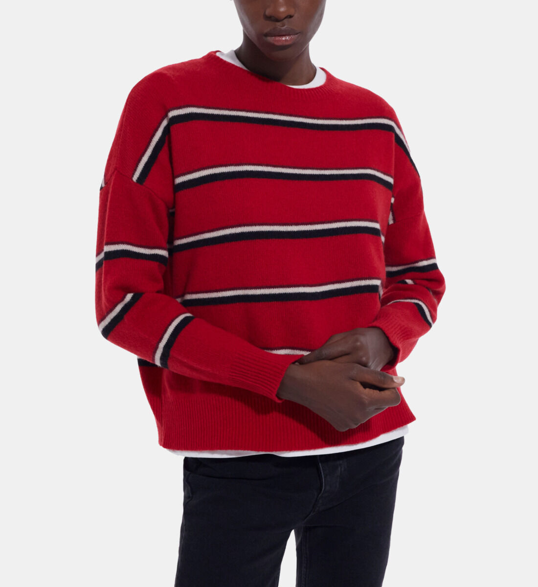 Mens red cheap cashmere sweater