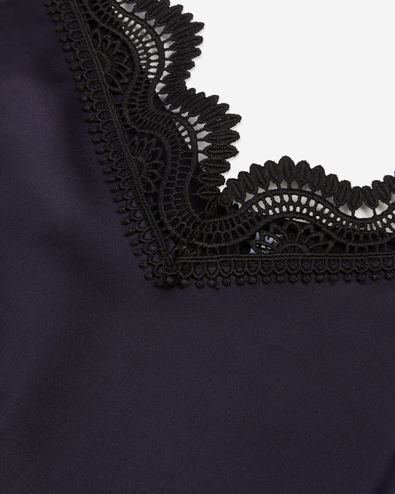The Kooples FEMME NAVY robe nuisette longue bleu marine