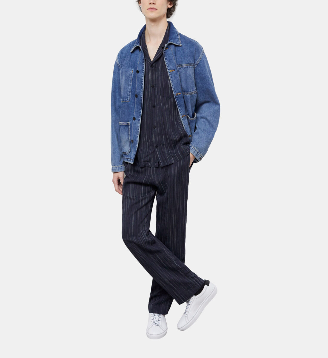 Dark blue striped pants new arrivals