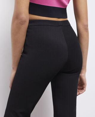 The Kooples FEMME BLACK pantalon flare noir