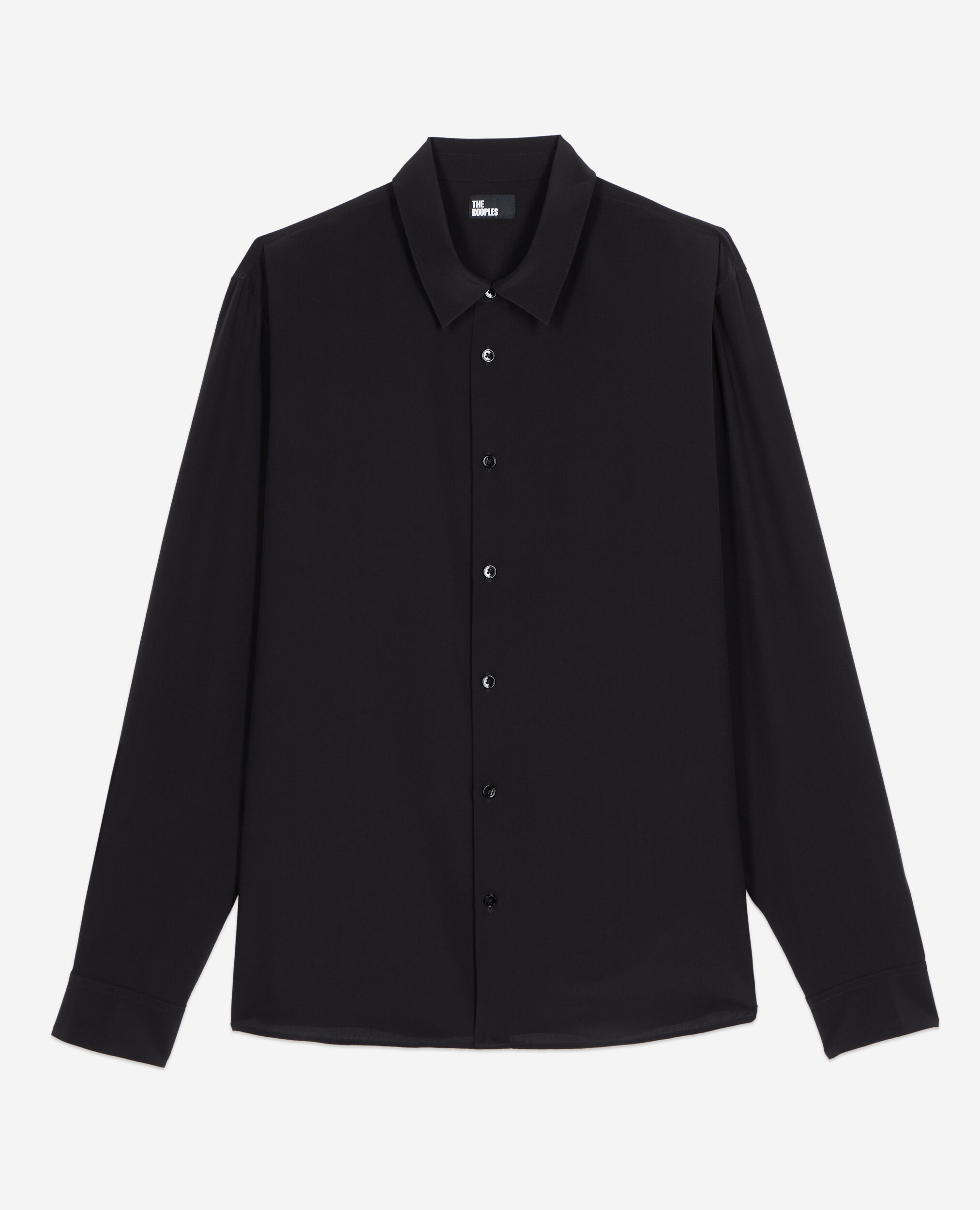 Black silk shirt| The Kooples