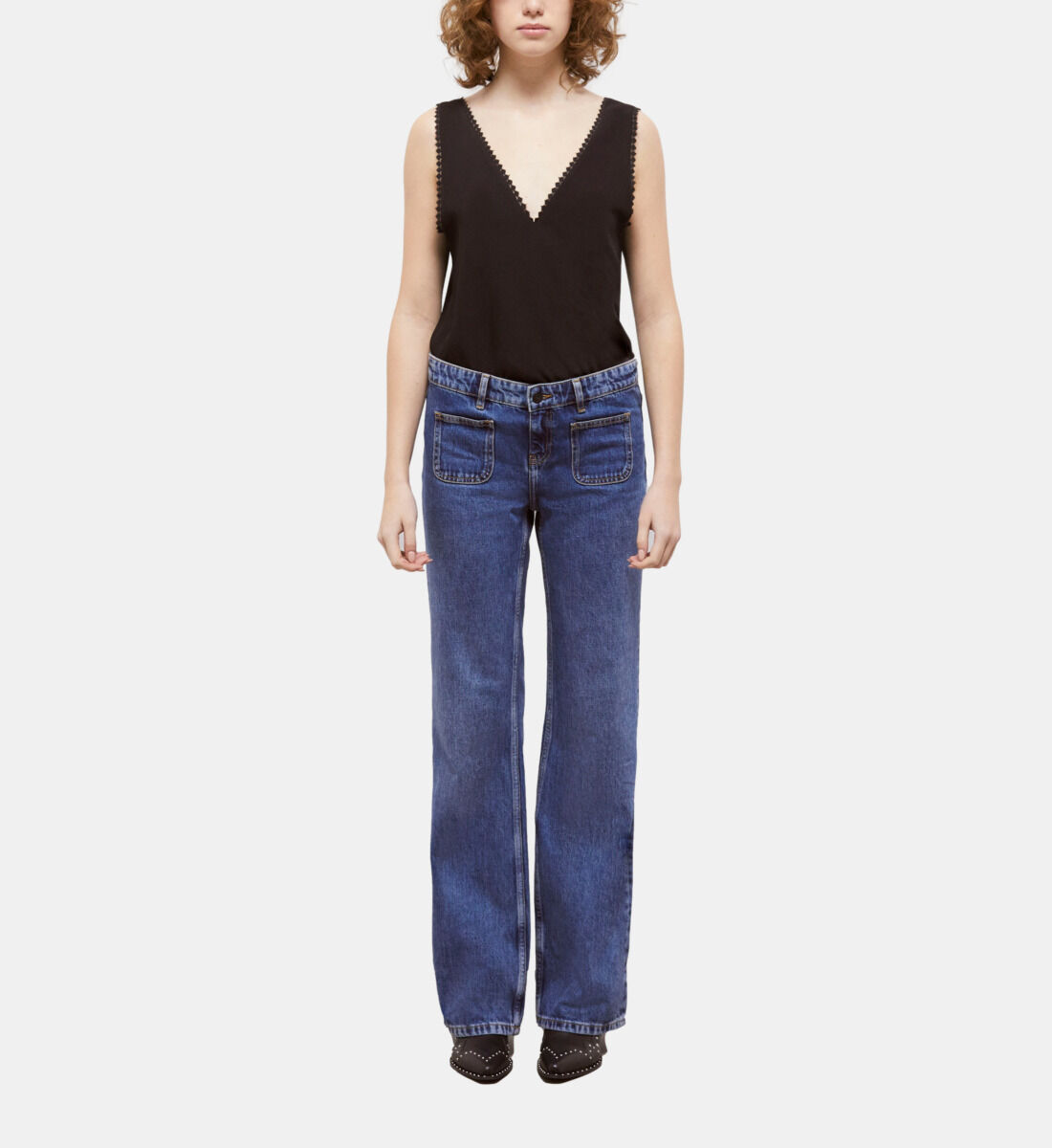 Blue flare jeans The Kooples US