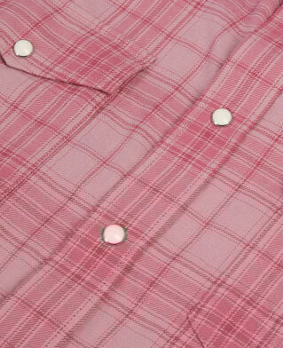 The Kooples HERREN PINK WOOD rosa hemd mit karomuster