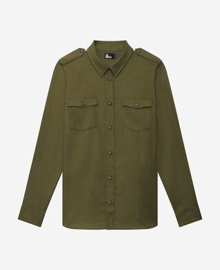 The Kooples WOMEN KAKI khaki shirt