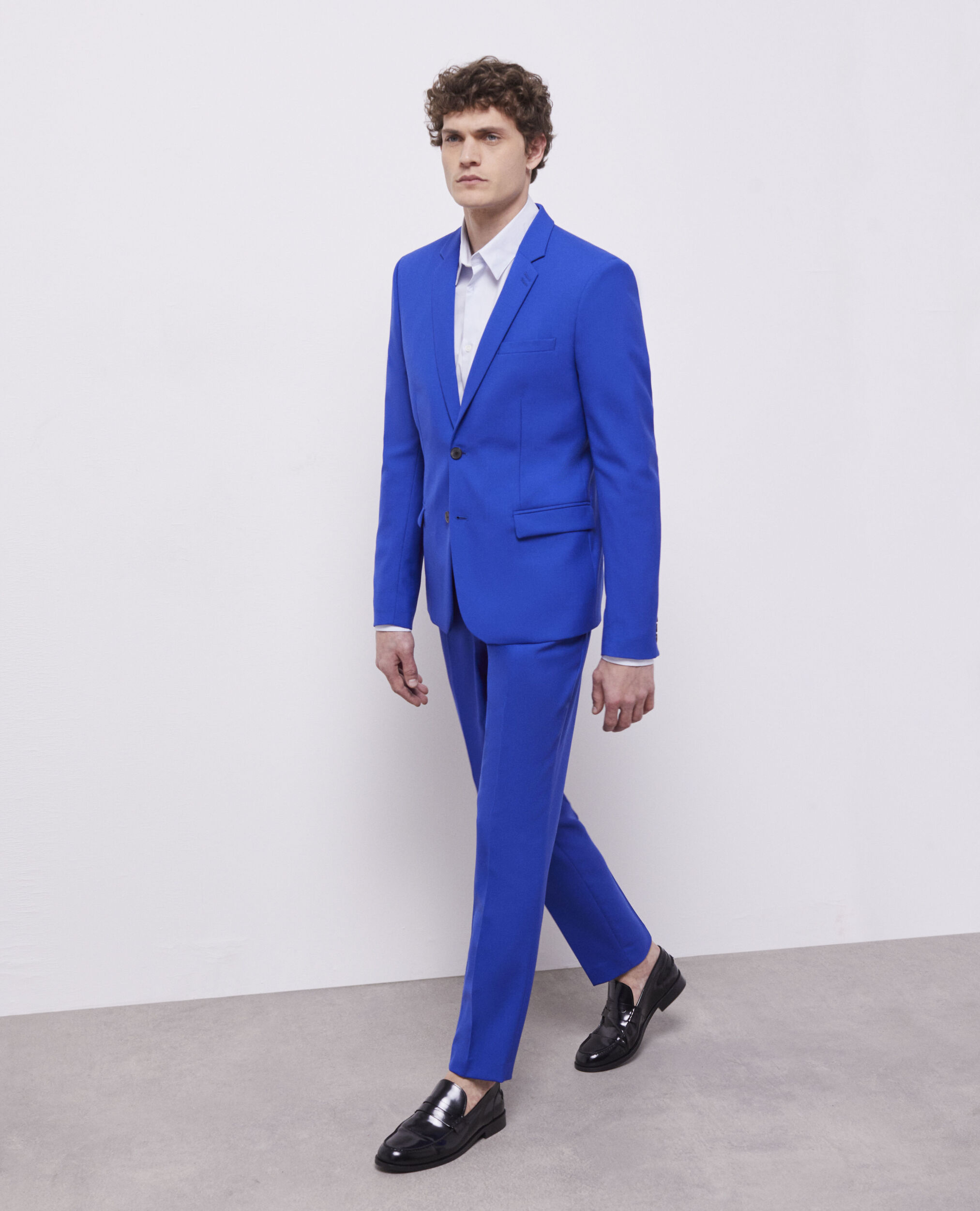 Shop Label M Classic Fit Navy Blue 100% Wool Dress Pants | The Suit Depot