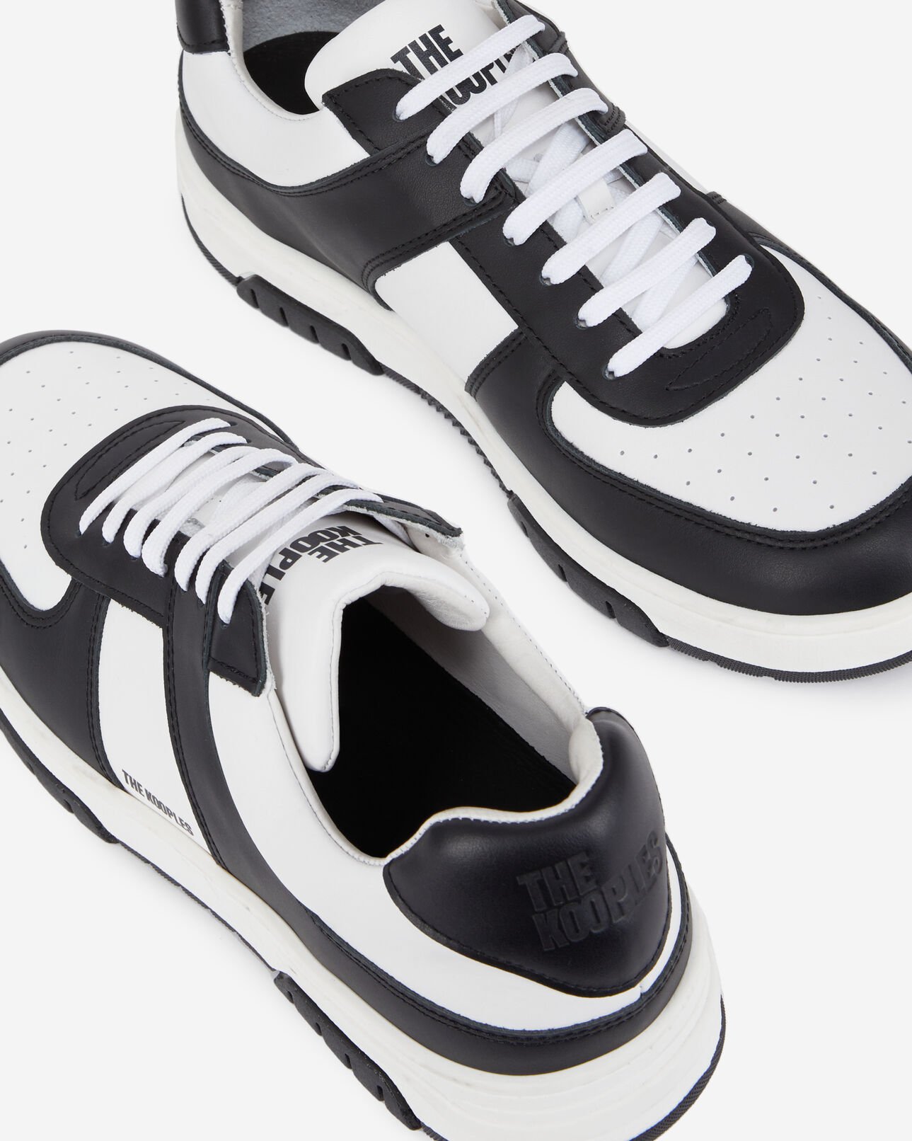 The Kooples MEN BLACK black and white sneakers