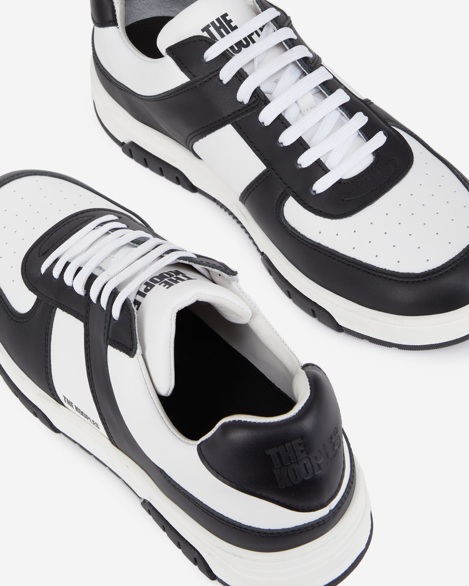 Black and white sneakers, BLACK, hi-res image number null