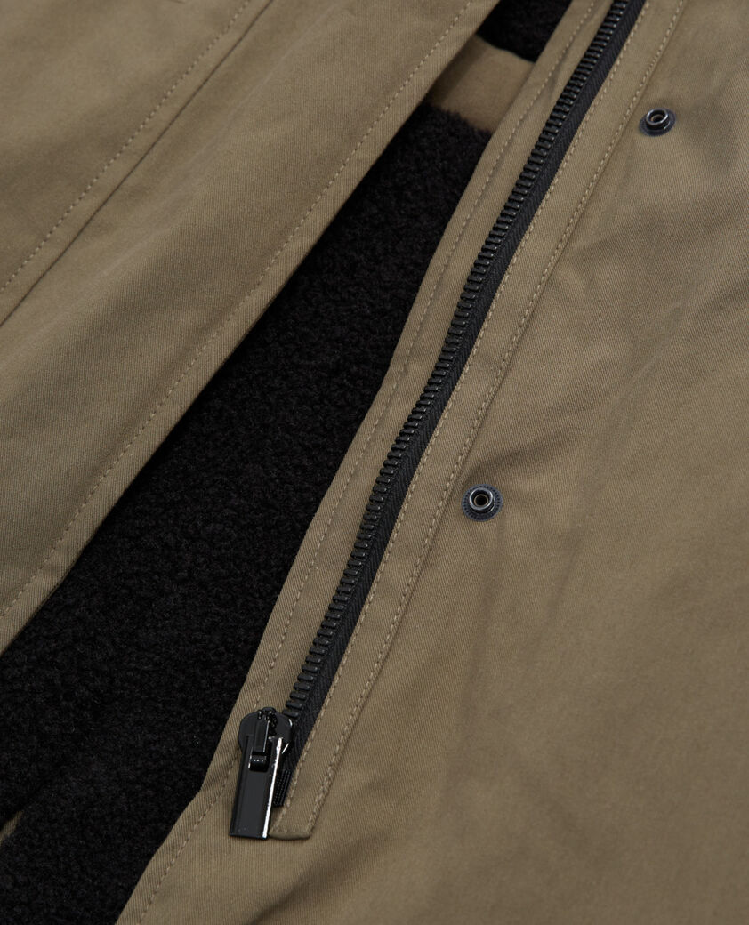 The Kooples FEMME ALGUE parka longue kaki