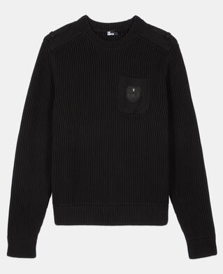 The Kooples H BLACK black cotton sweater