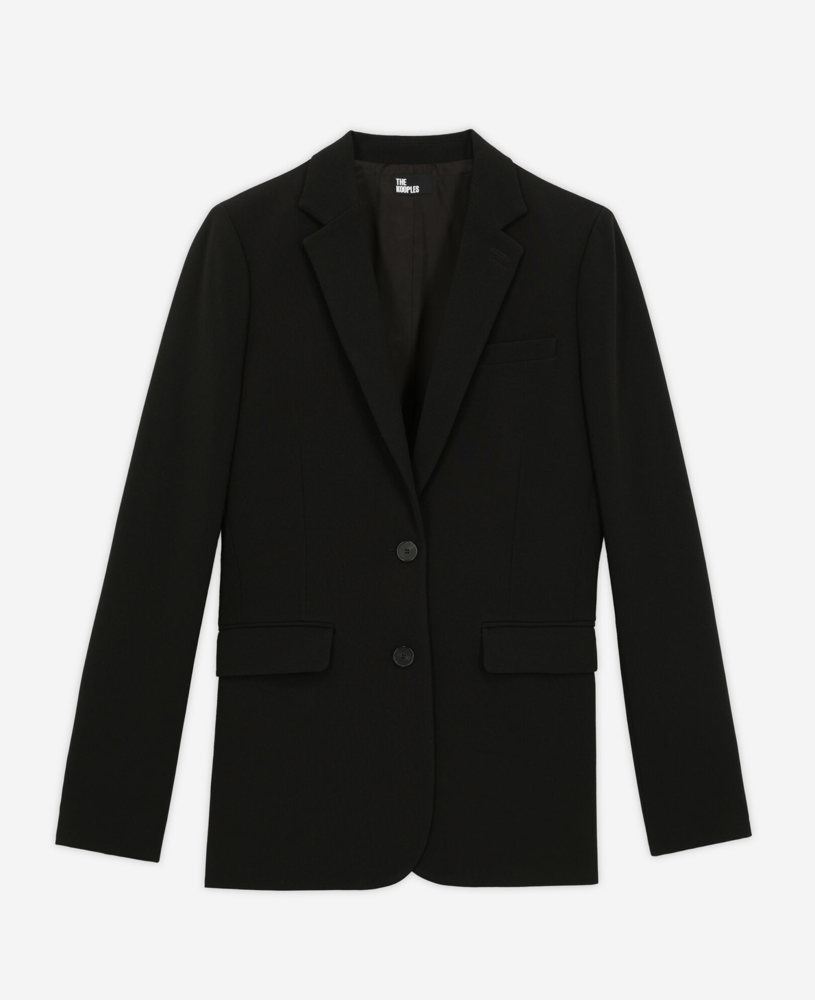 The Kooples MUJER BLACK chaqueta traje negra crepé