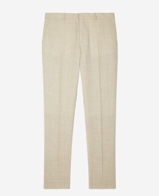 The Kooples HOMBRE BEIGE pantalones de traje de lana beige de corte entallado