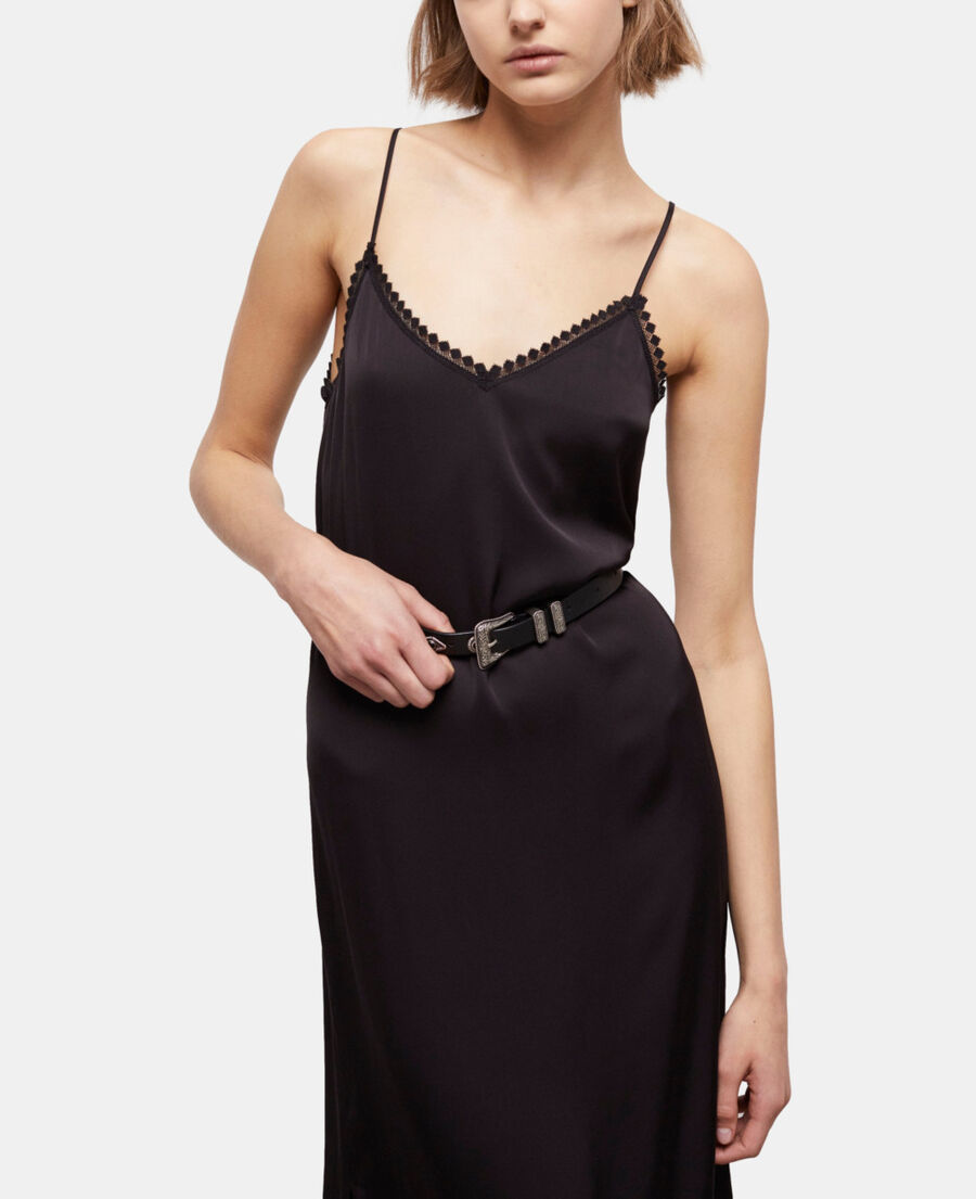 long black lace dress
