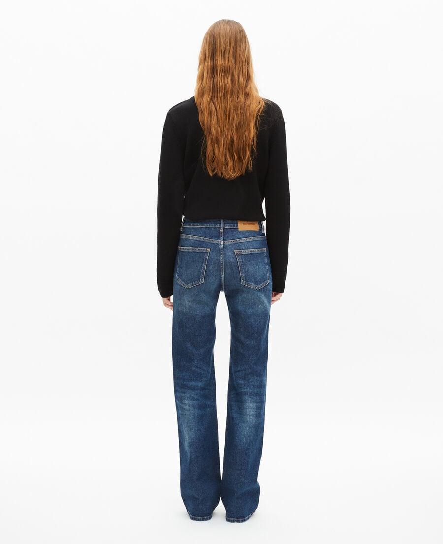 The Kooples F BLUE ELECTRIC blue flared low-rise jeans