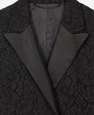 The Kooples DAMEN BLACK kost&uuml;mjacke aus schwarzer spitze