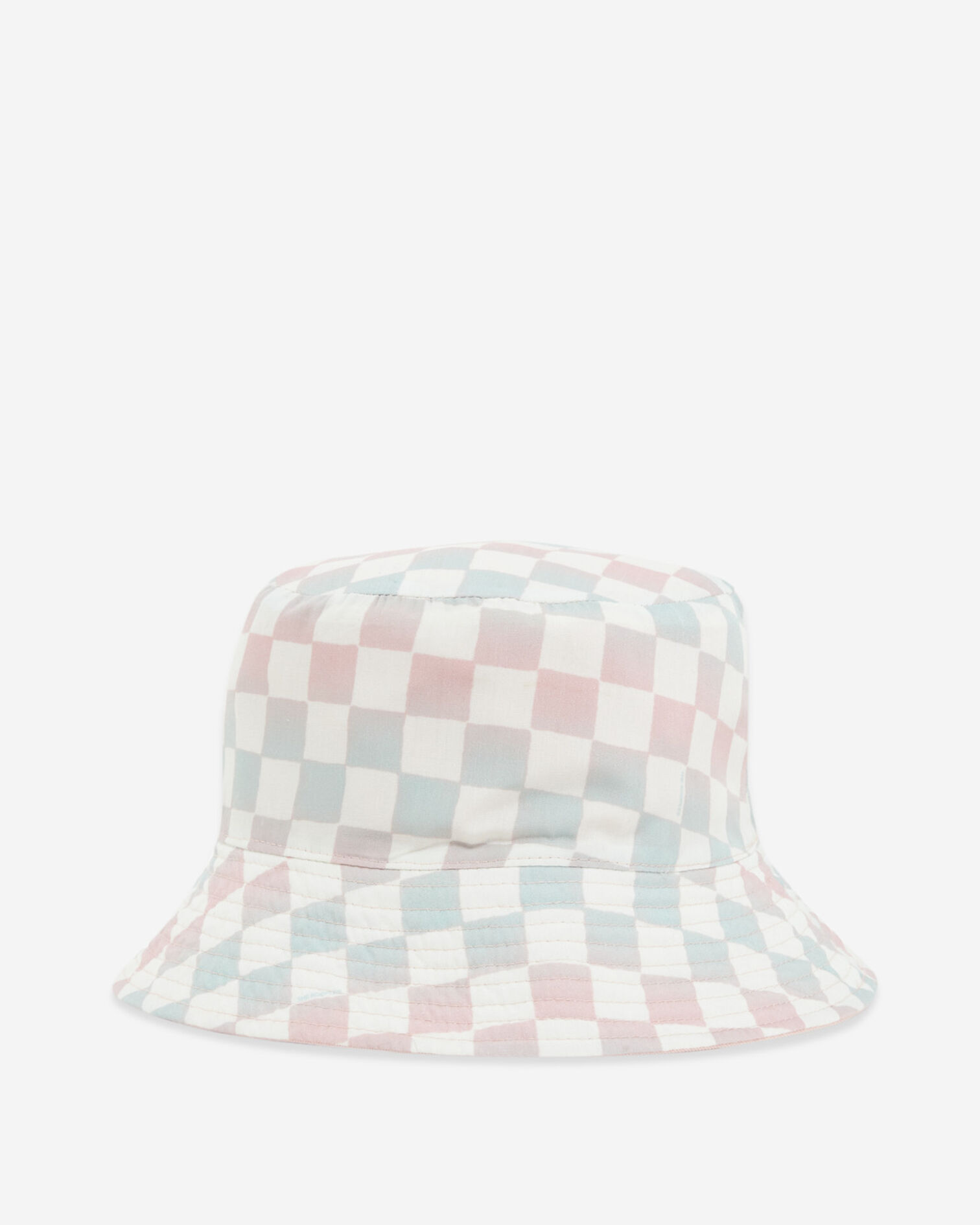 Pink bucket hat w/ checkerboard print inside, LIGHT PINK, hi-res image number null