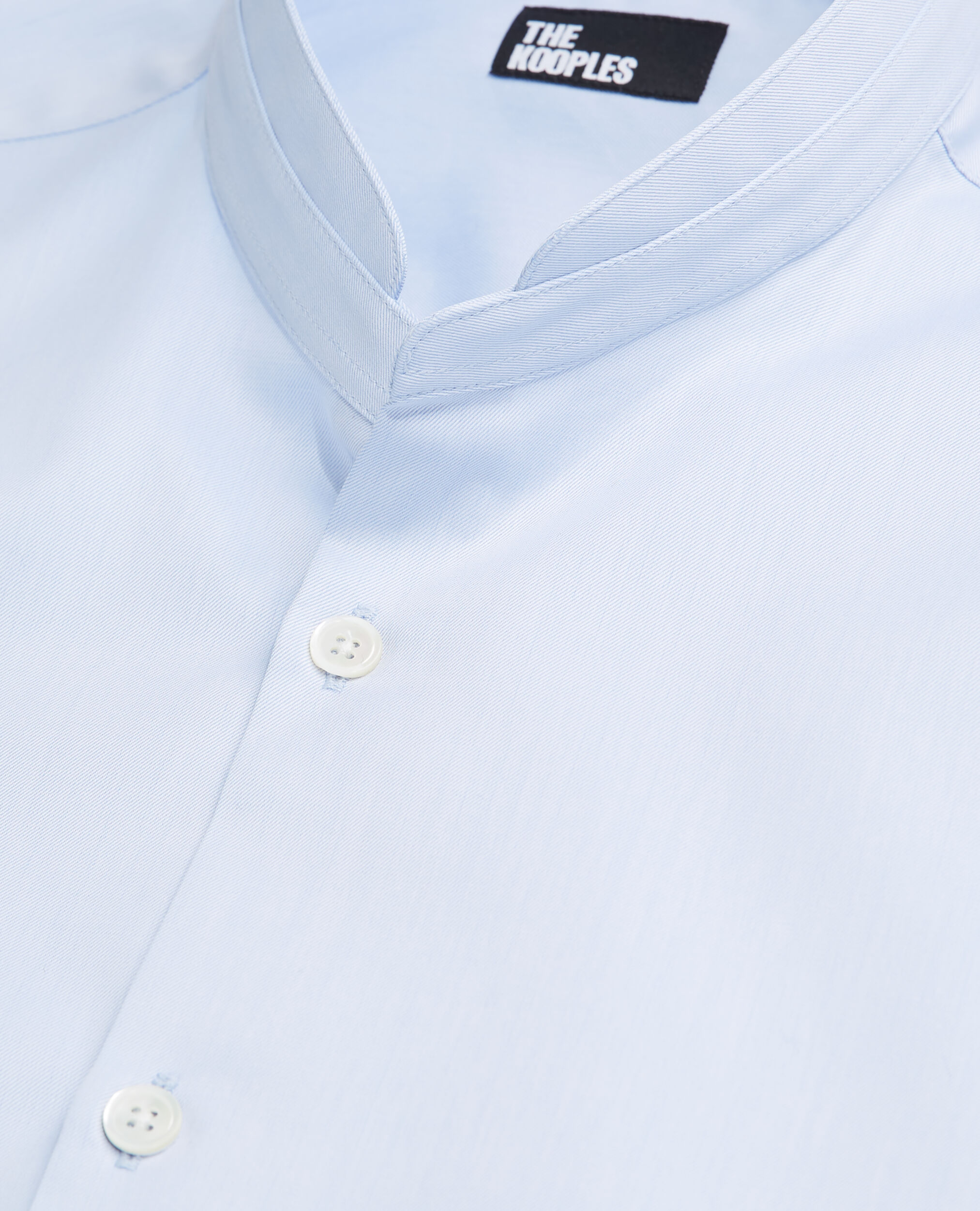 Blue shirt with officer collar, LIGHT BLUE, hi-res image number null