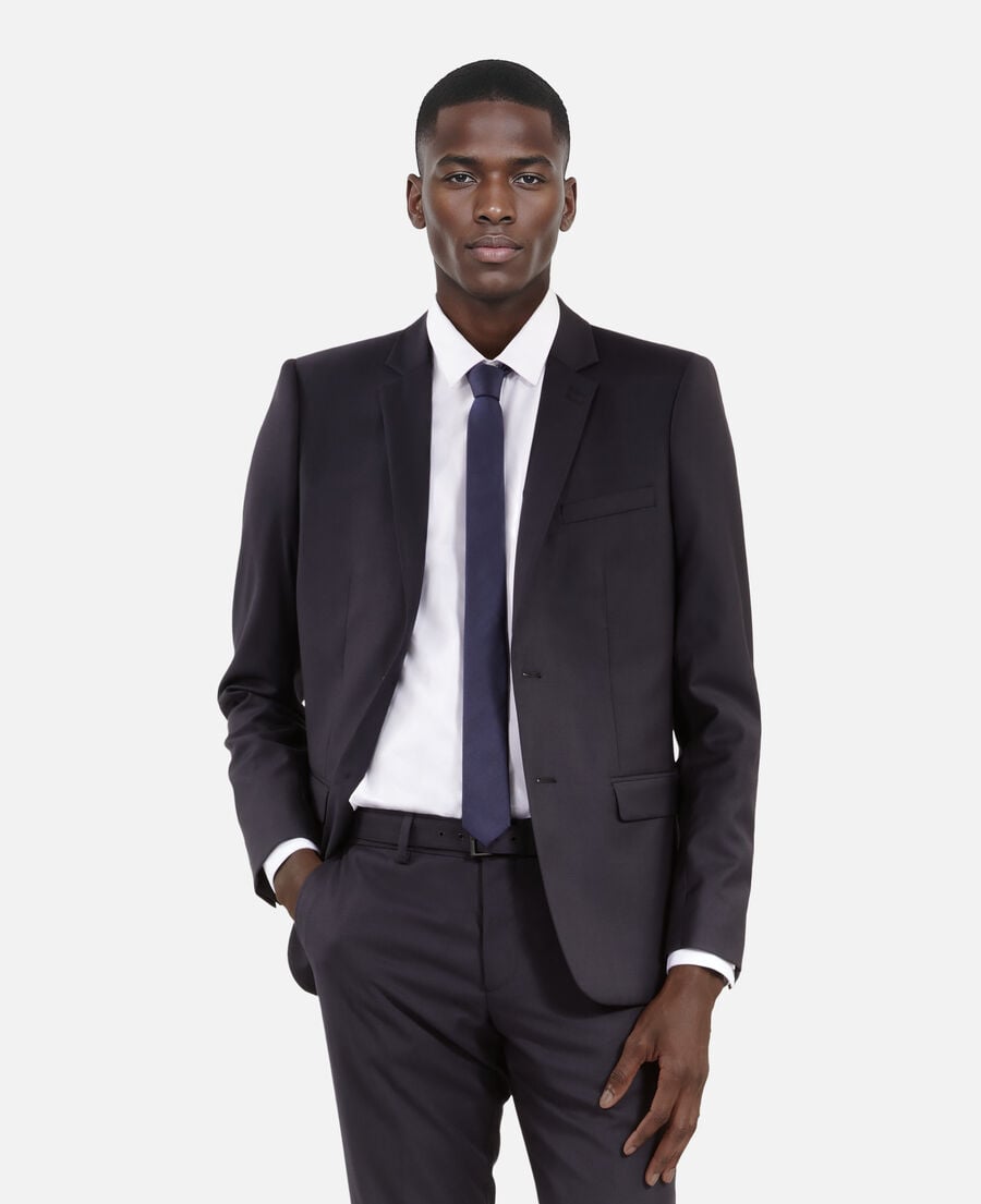 The Kooples HOMME NAVY cravate en soie bleu marine