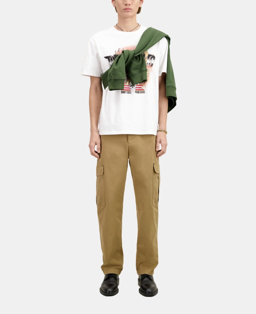 The Kooples HERREN BEIGE beige cargohose aus baumwolle