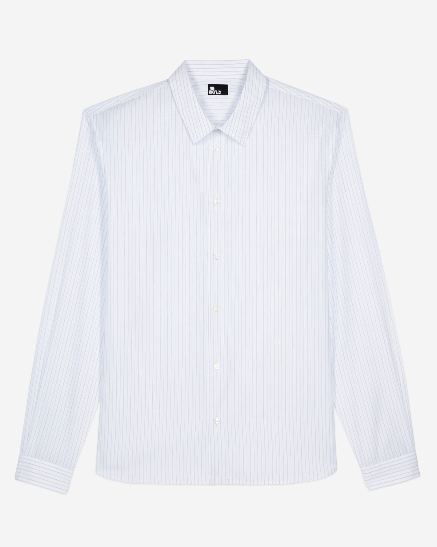 White striped formal shirt, WHITE / BLUE, hi-res image number null