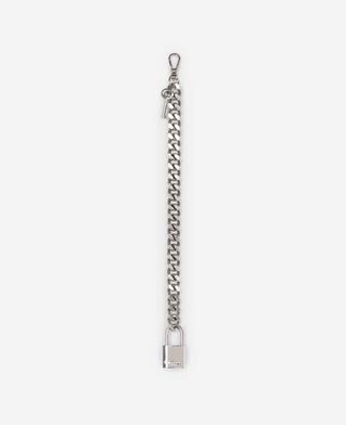 The Kooples FEMME SILVER bijou de sac cha&icirc;ne cadenas et cl&eacute; argent&eacute;