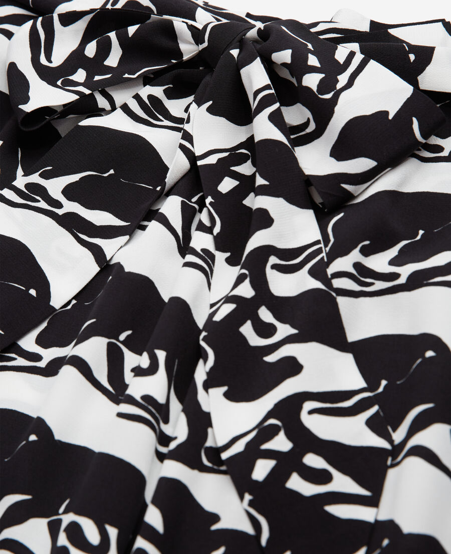 long printed skirt