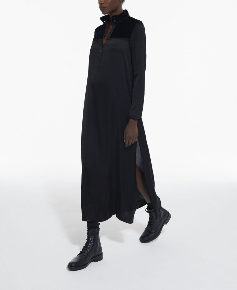 The Kooples WOMEN BLACK long black dress