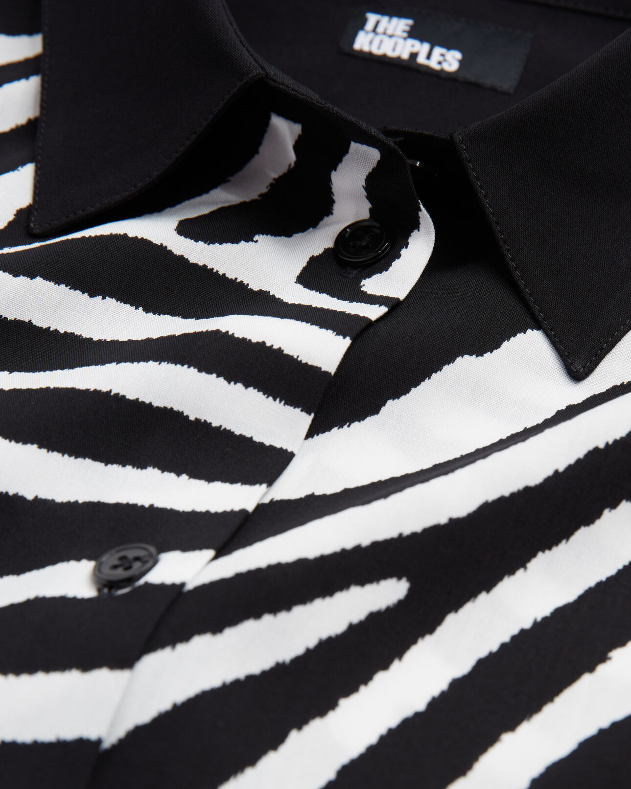 The Kooples MUJER BLACK WHITE camisa estampada