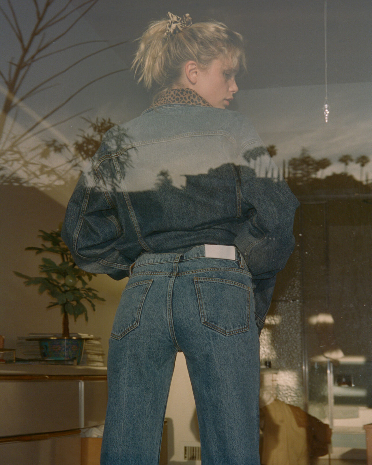The Kooples WOMEN BLUE DENIM vintage blue mom jeans