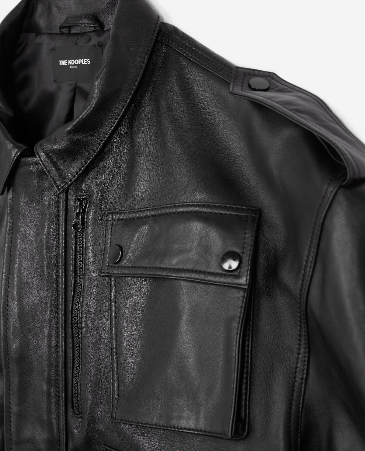 Kooples men's on sale leather jacket