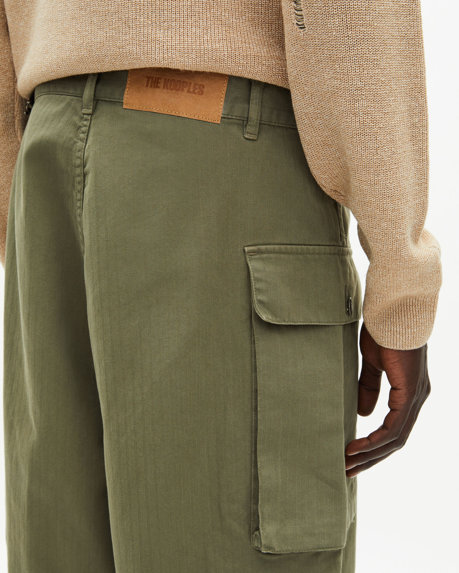 Khaki Bermuda cargo shorts, KAKI, hi-res image number null