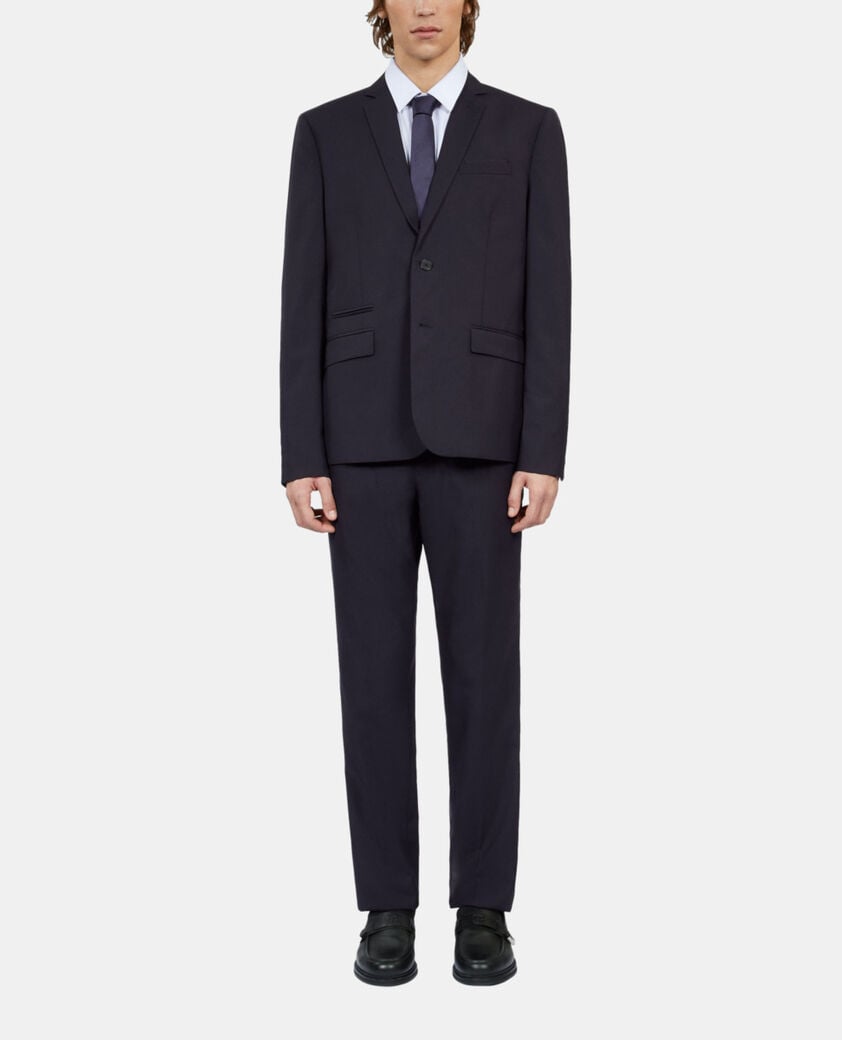 The Kooples H DARK NAVY navy blue wool suit jacket