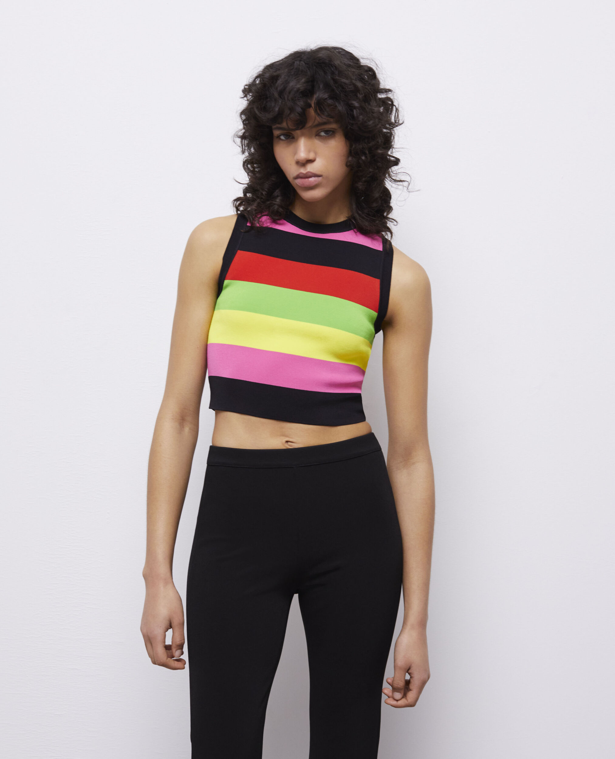Multicolor striped sweater sales women's