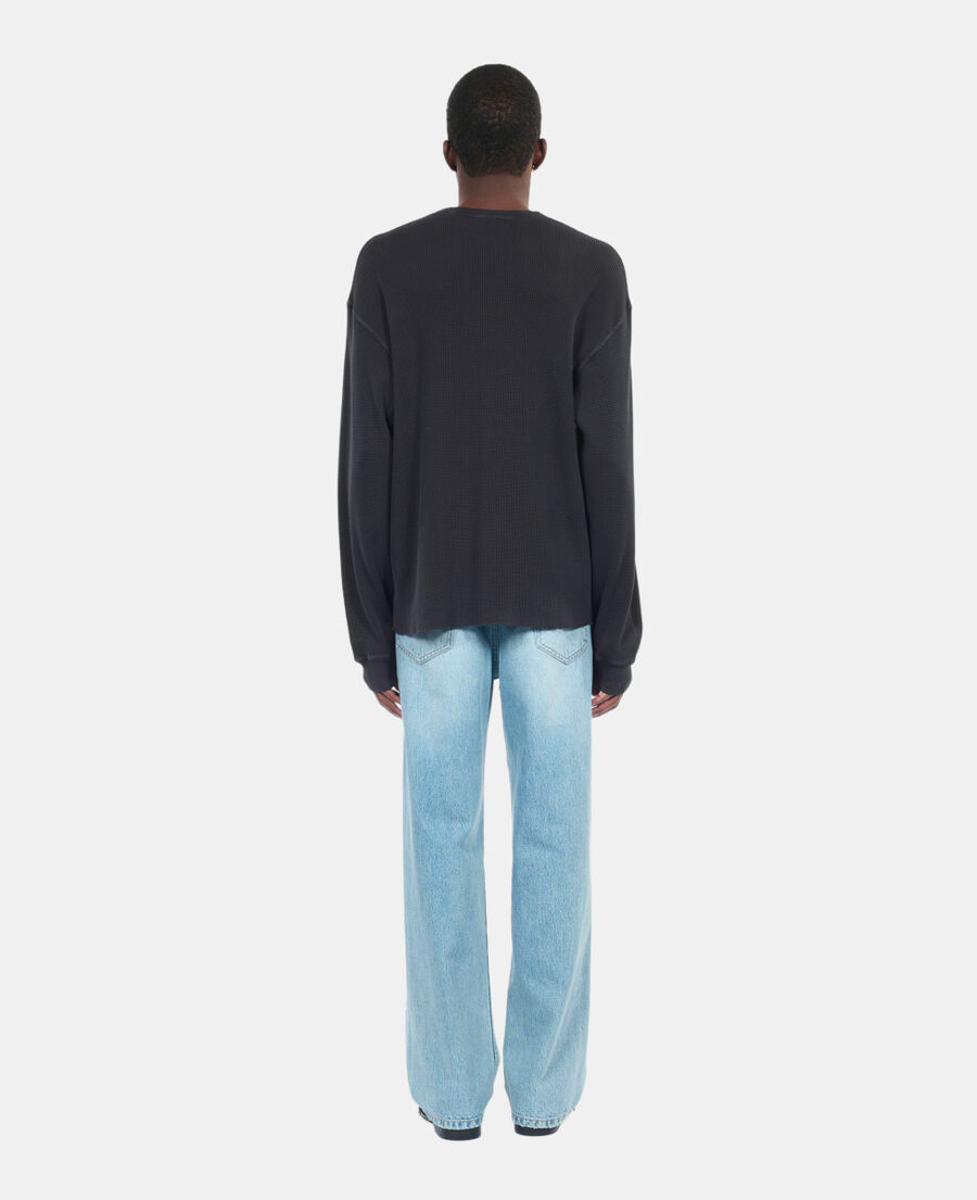 The Kooples HERREN BLACK WASHED schwarzes sweatshirt kooples fever