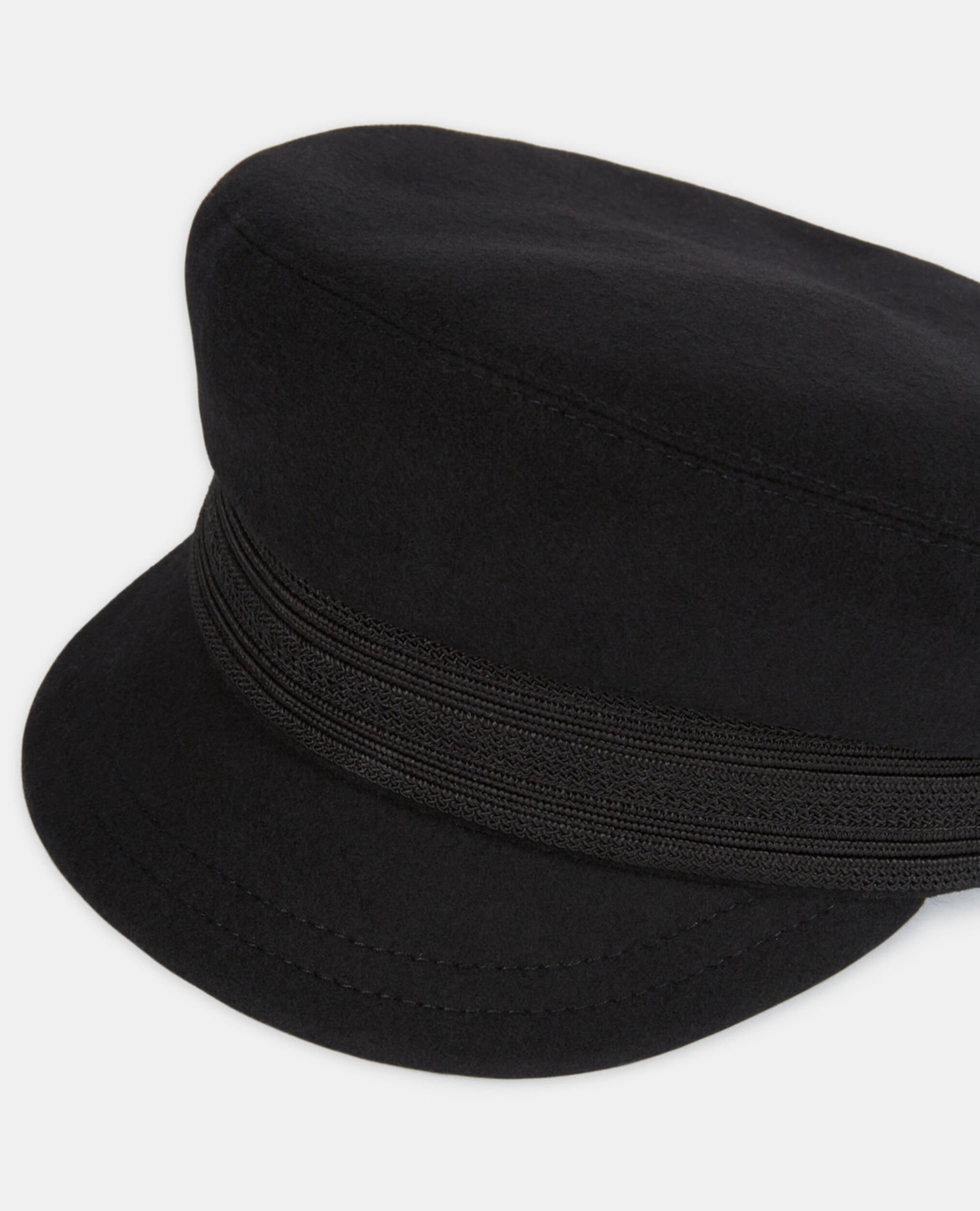 Black wool cap, BLACK, hi-res image number null