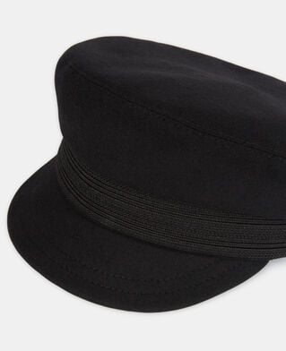 The Kooples MIXED BLACK black wool cap