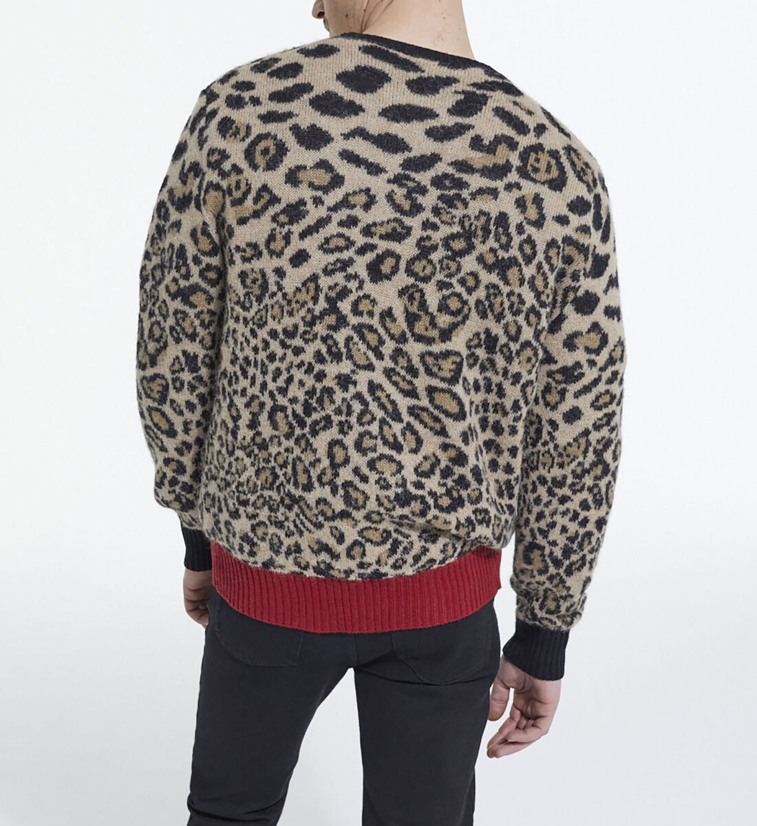 Leopard top sweater jacket
