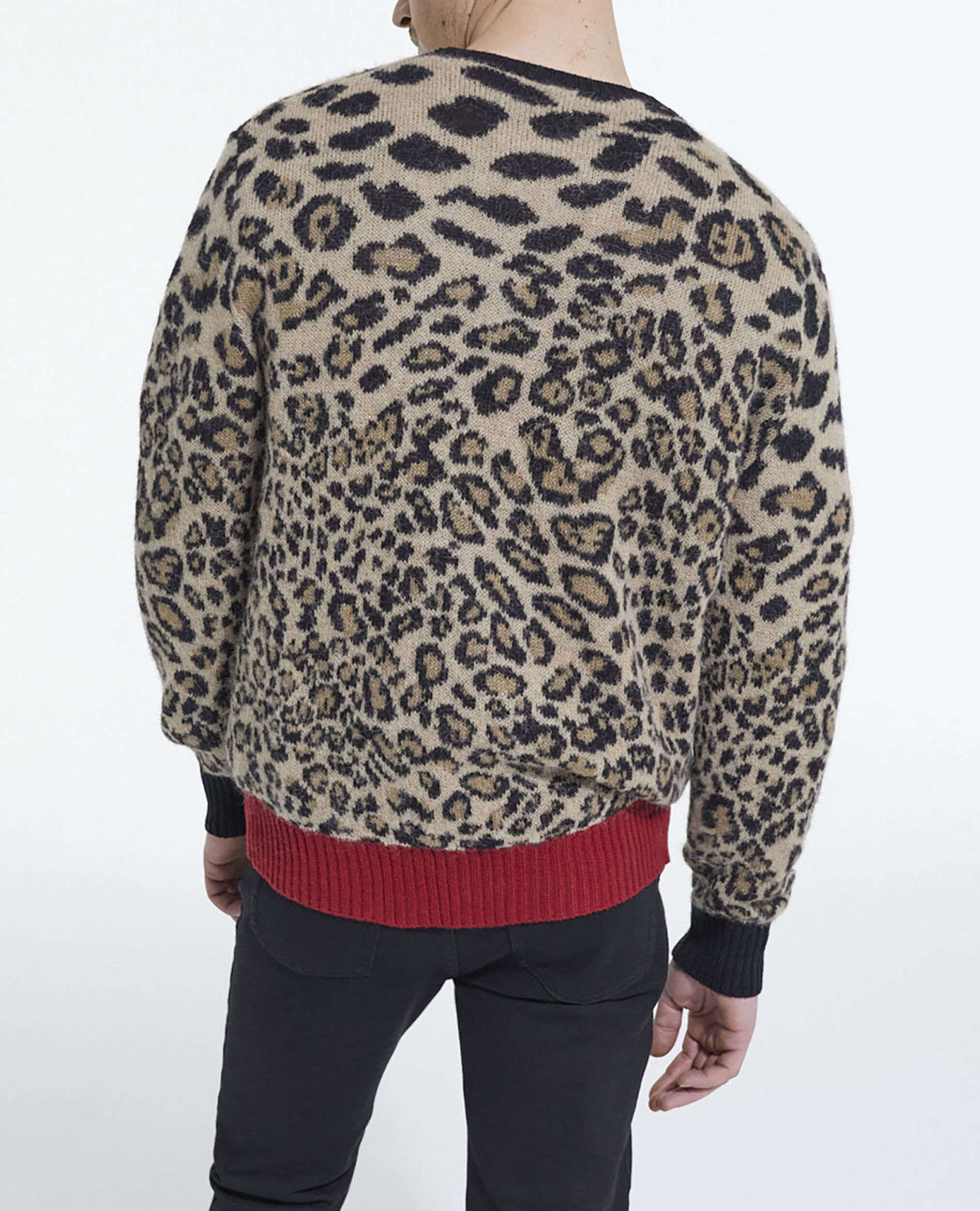 Leopard print sweater, LEOPARD, hi-res image number null