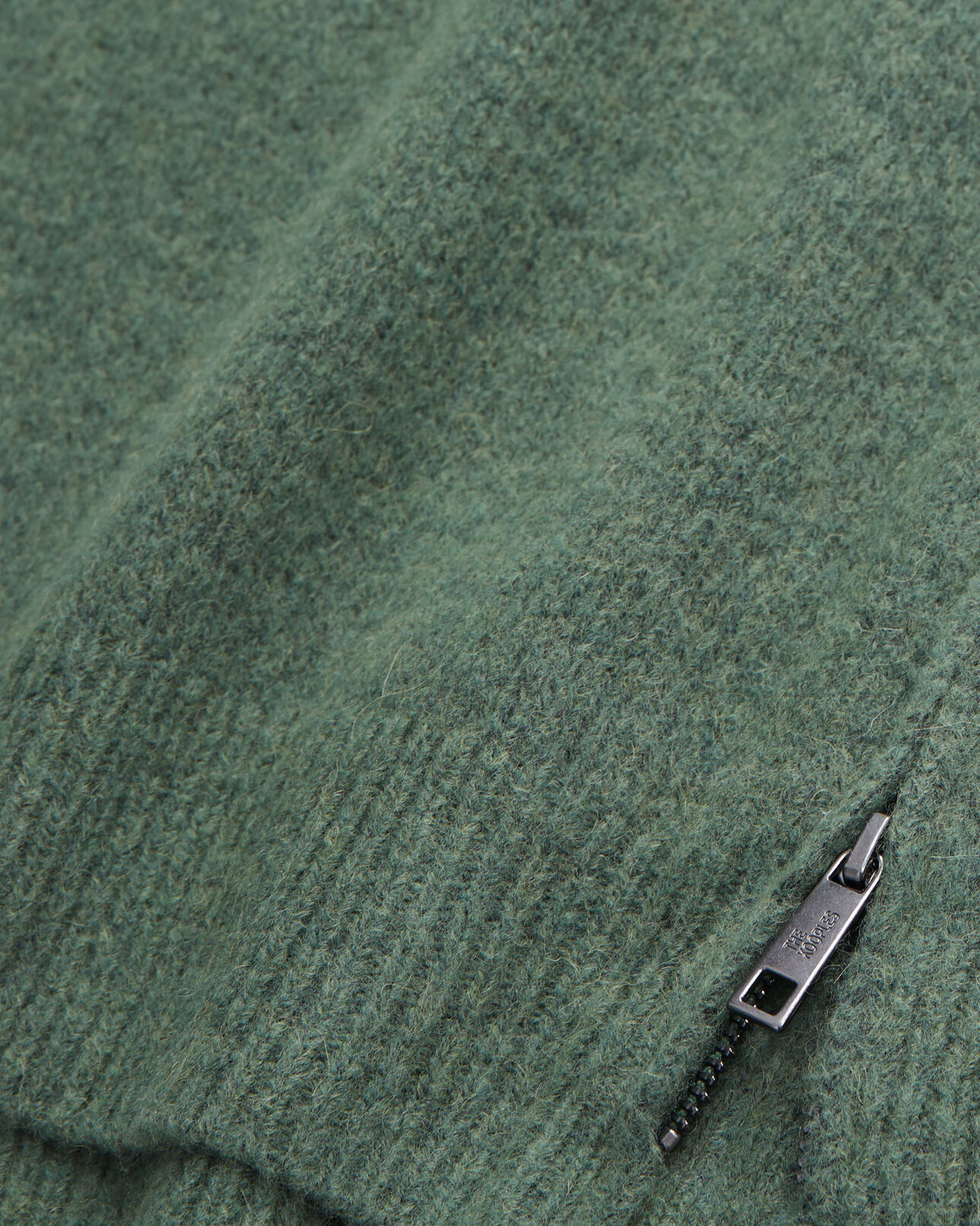 The Kooples HOMME FOREST pull en laine mélangée avec zip vert